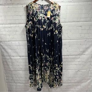 Suzanne Betro Floral Navy Dress